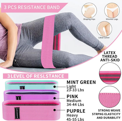 Barbell Pad Set, 9Pcs Barbell Squat Pad for Women Hip Thrusts, Lunges, Leg Day with 2 Gym Ankle Straps, 3 Hip Resistance Bands, 2 Lifting Strap, Carry Bag Barbell Pad